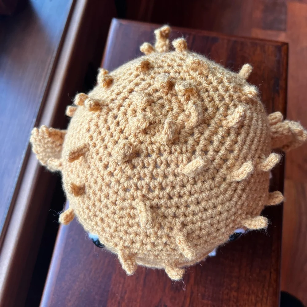 Hand Crocheted Ziggy the Puffer Fish Stuffed Animal Plushie! - Picture 11 of 13